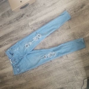 Levi 720 high rise super skinny ripped jeans